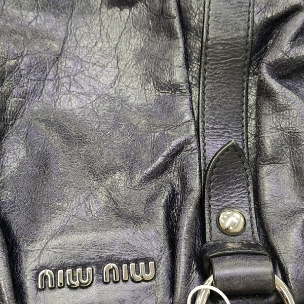 Calfskin Shoulder Bag Blue
