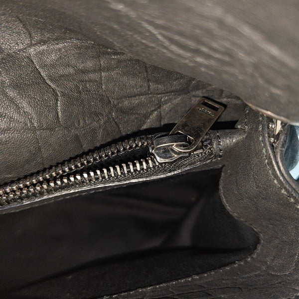 Calfskin Shoulder Bag Black