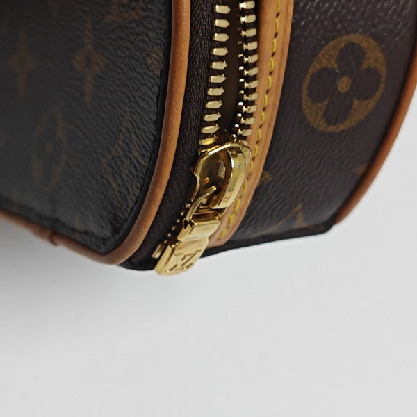 BOITE CHAPEAU Mini Monogram Coated Canvas Brown