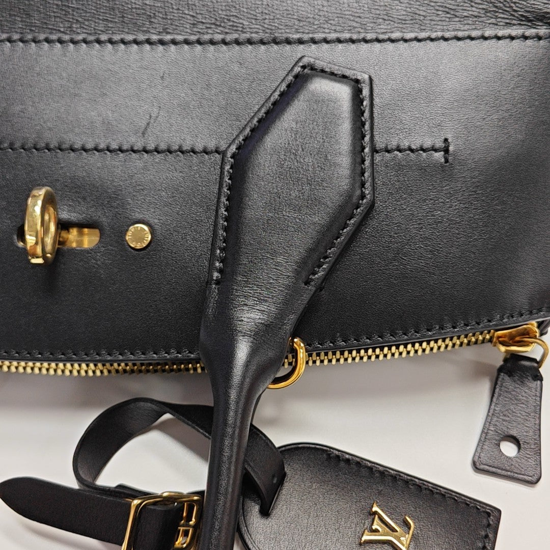 CITY STEAMER MM Calfskin Black