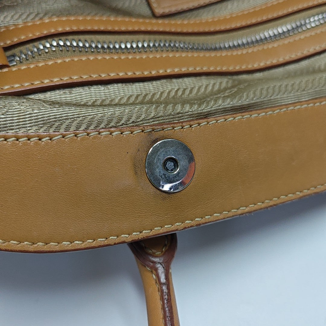Fabric Tote Bag Brown