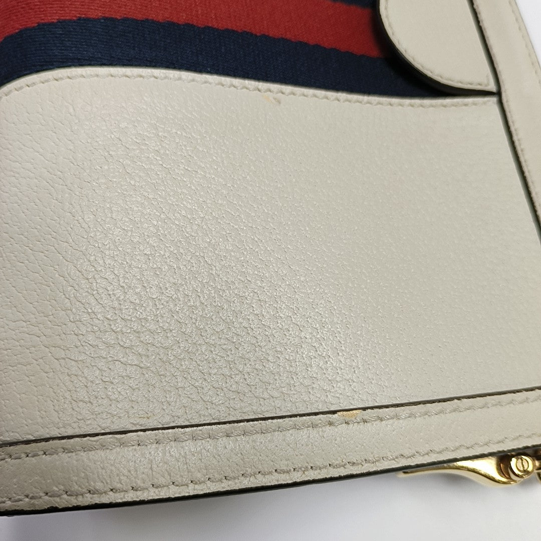 Ophidia Small Calfskin White