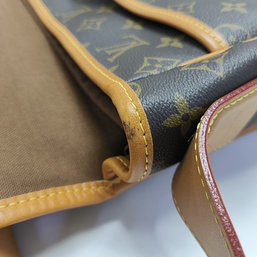 SATCHEL Monogram Coated Canvas Brown