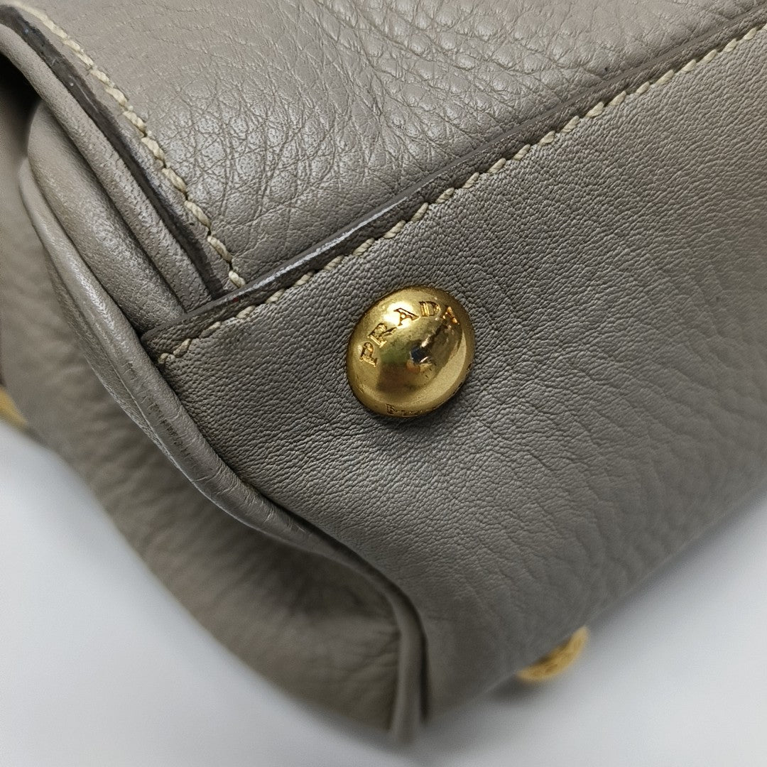 Calfskin Tote Bag Gray