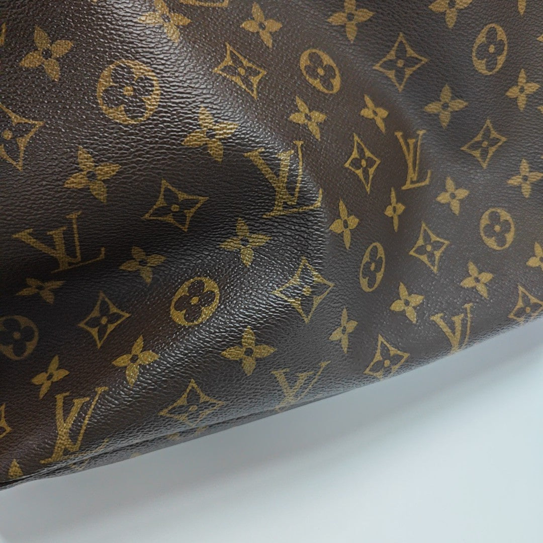 NEVERFULL MM Monogram Coated Canvas Brown