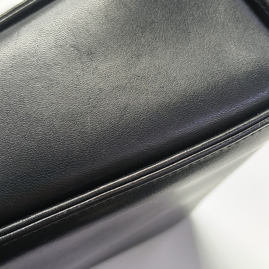 Calfskin Shoulder Bag Black