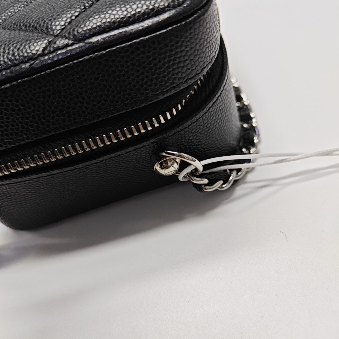 SURPIQUE Quilted Grained Calfskin Black