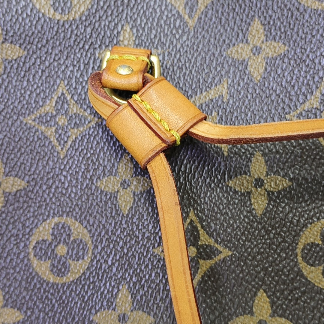 NEVERFULL GM Monogram Coated Canvas Brown