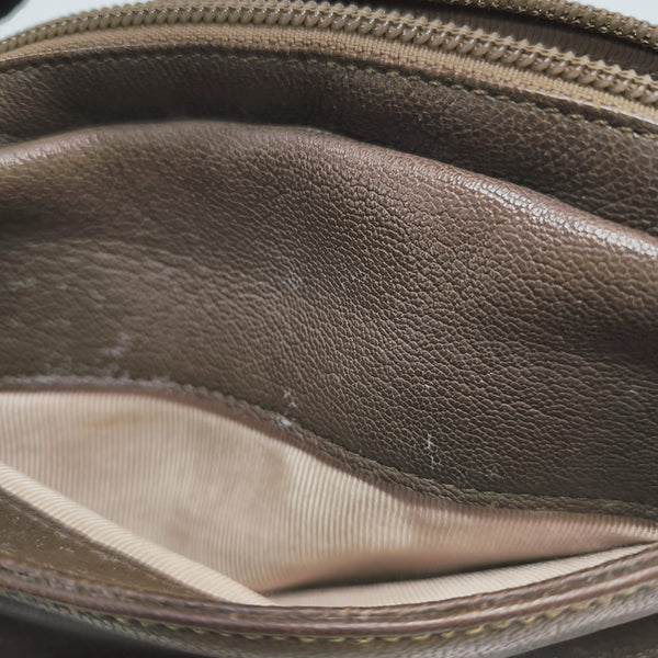 Calfskin Shoulder Bag Brown