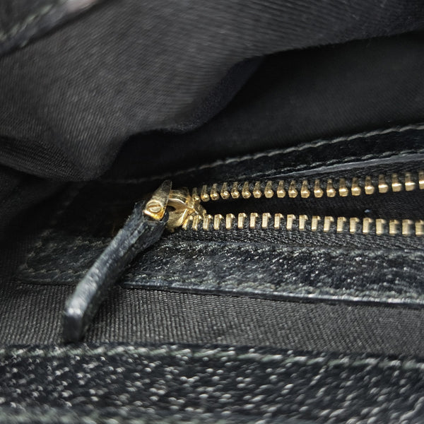 Canvas Top Handle Bag Black