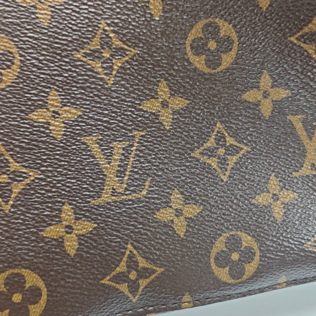 NÉONOÉ MM Monogram Coated Canvas Brown