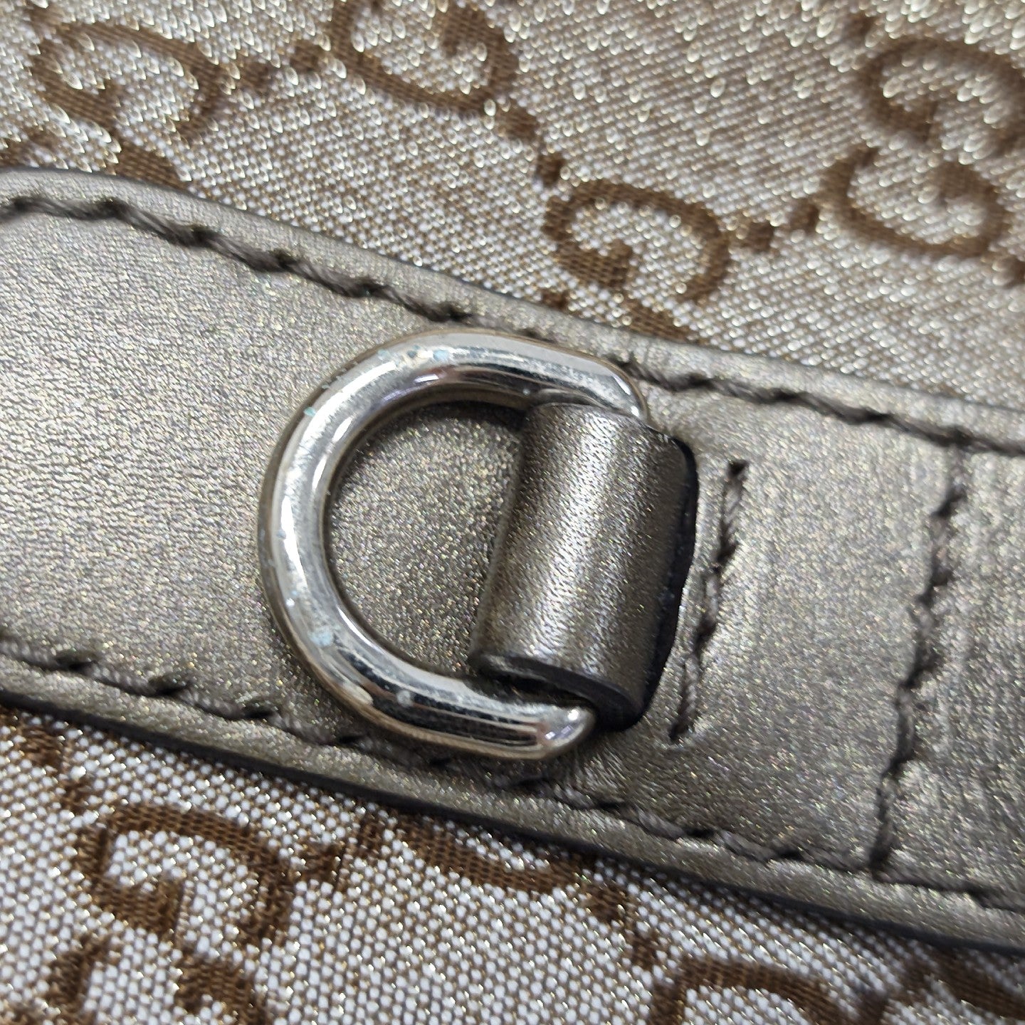 Monogram Canvas Tote Bag Beige