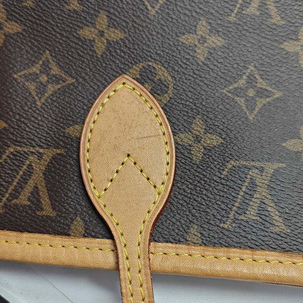 NEVERFULL MM Monogram Coated Canvas Brown