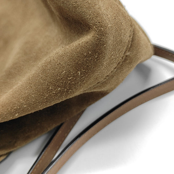 Suede Shoulder Bag Brown