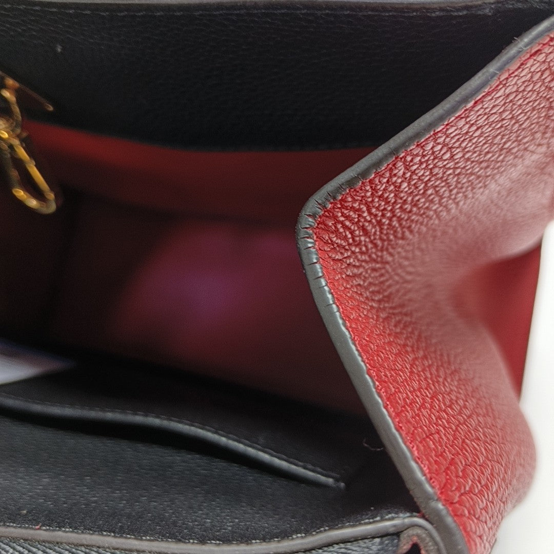 CITY STEAMER PM Calfskin Red