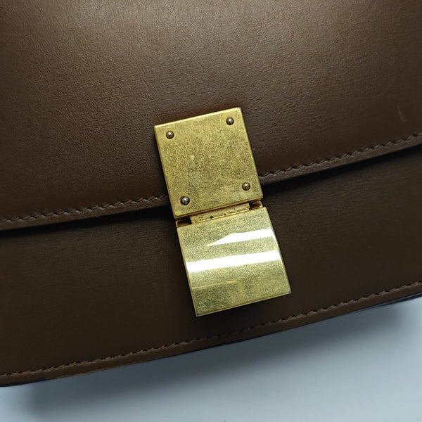 CLASSIC BOX Mini Calfskin Brown