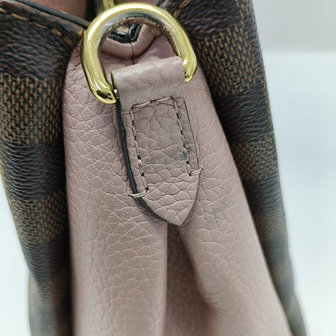BRITTANY BB Damier Ebene Coated Canvas Brown