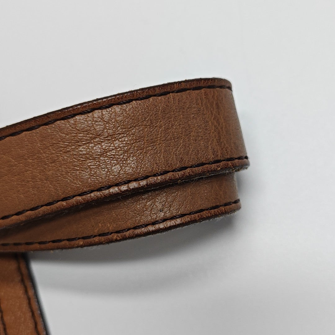 Calfskin Top Handle Bag Brown