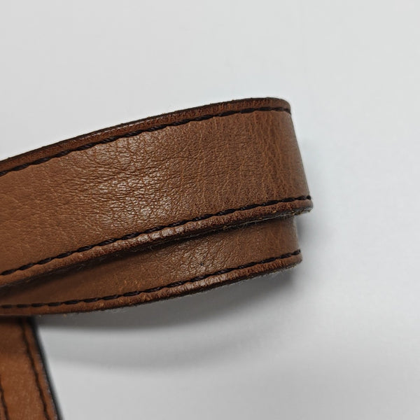 Calfskin Top Handle Bag Brown