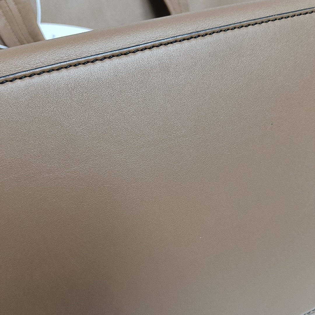 Calfskin Shoulder Bag Brown