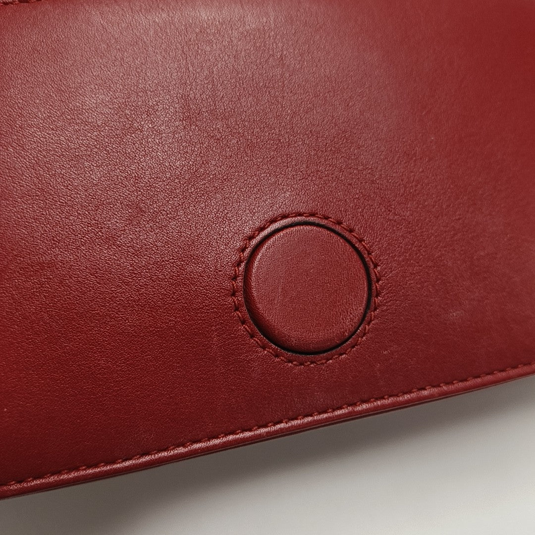 GG Marmont Super Mini Quilted Calfskin Red