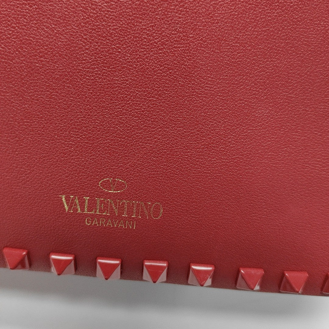 Leather Shoulder Bag Red