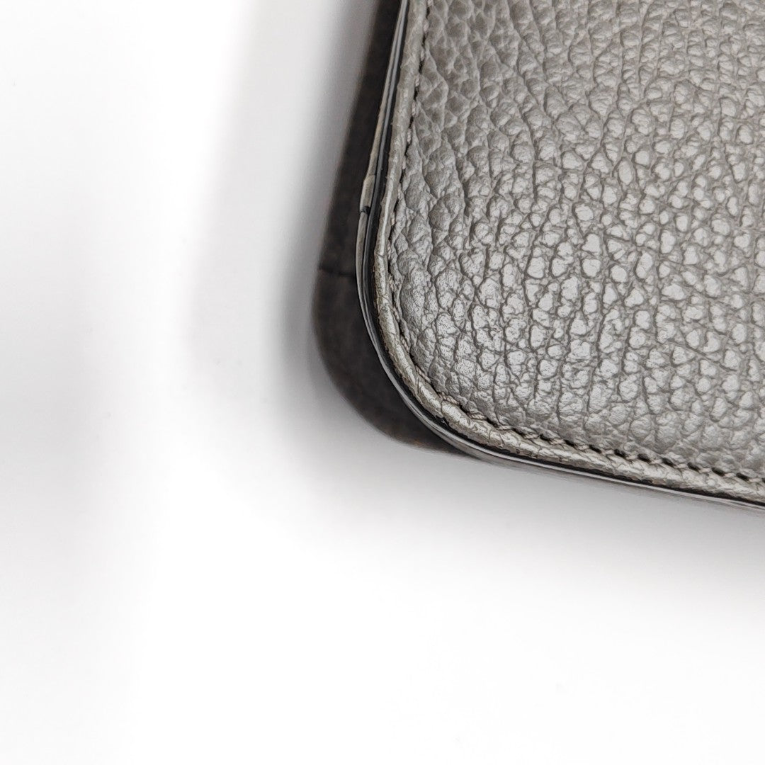 Interlocking G Large Calfskin Gray