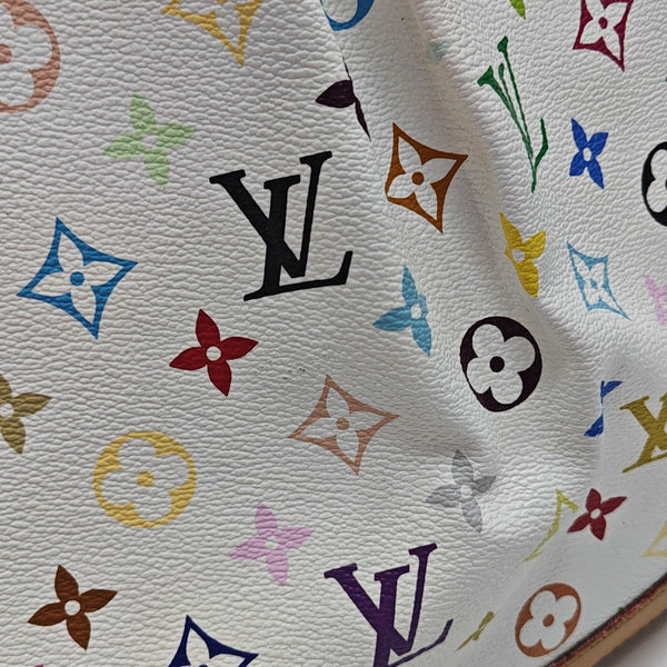 LV × TM SHARLEEN GM Monogram Coated Canvas White