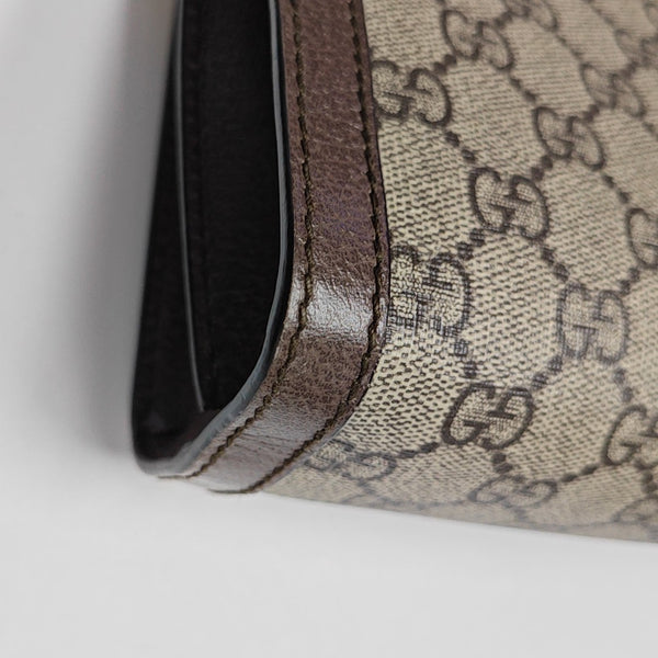 Ophidia Small Monogram Coated Canvas Beige