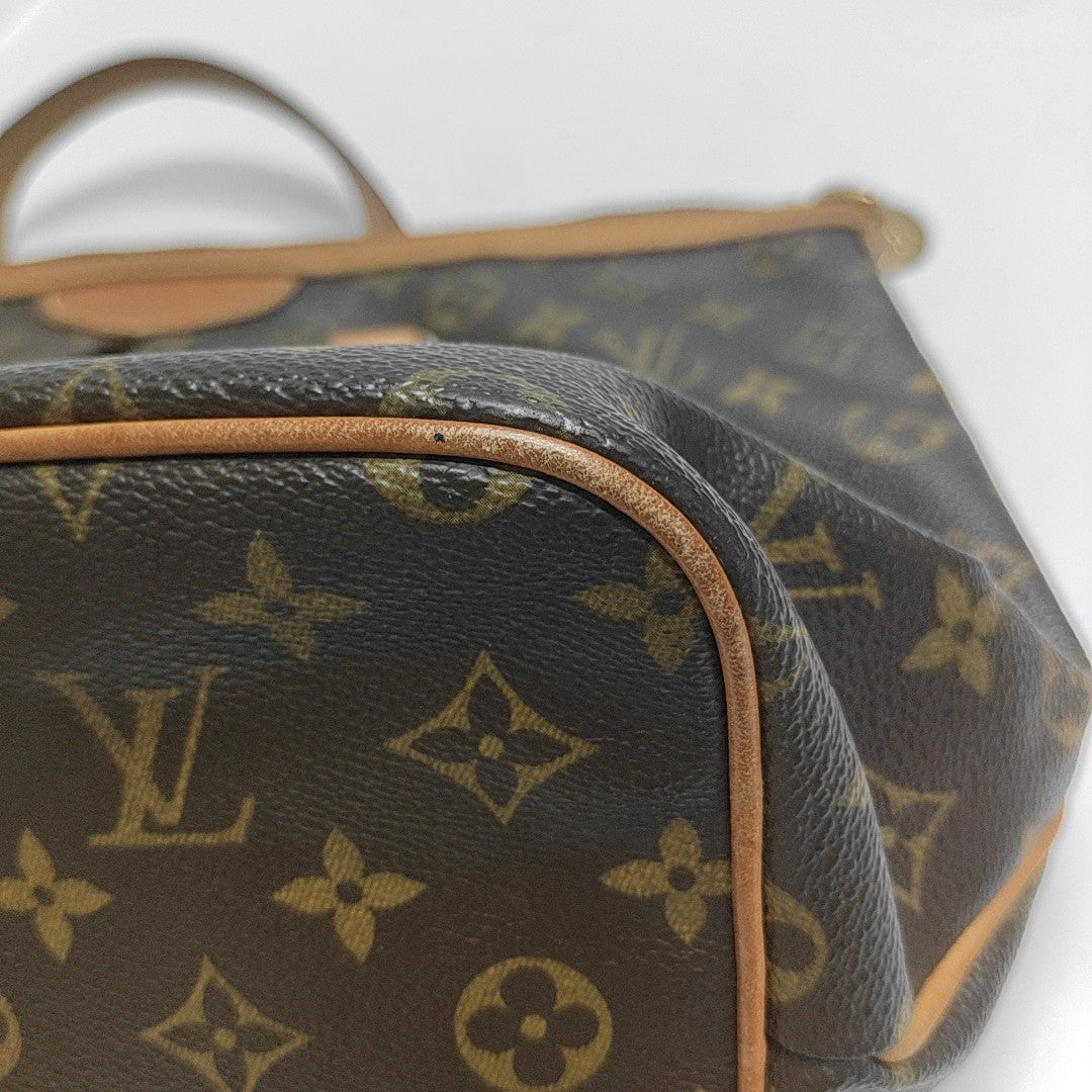 PALERMO PM Monogram Coated Canvas Brown