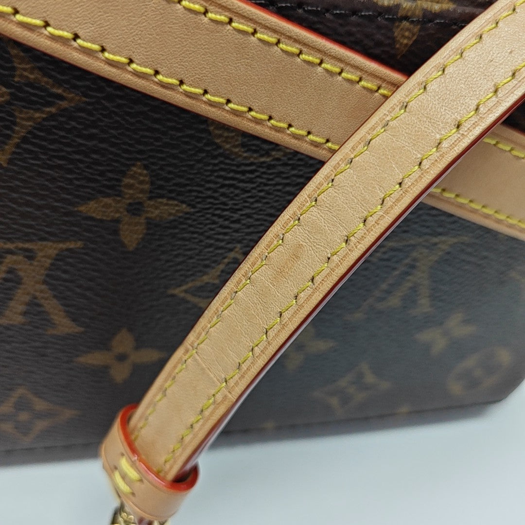PALAIS PM Monogram Coated Canvas Brown