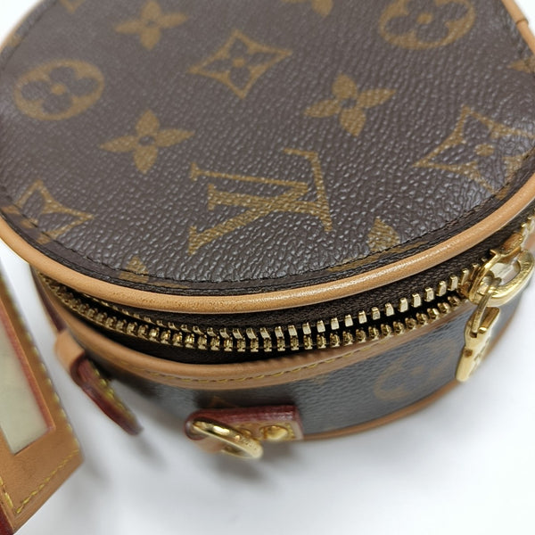 BOITE CHAPEAU Mini Monogram Coated Canvas Brown