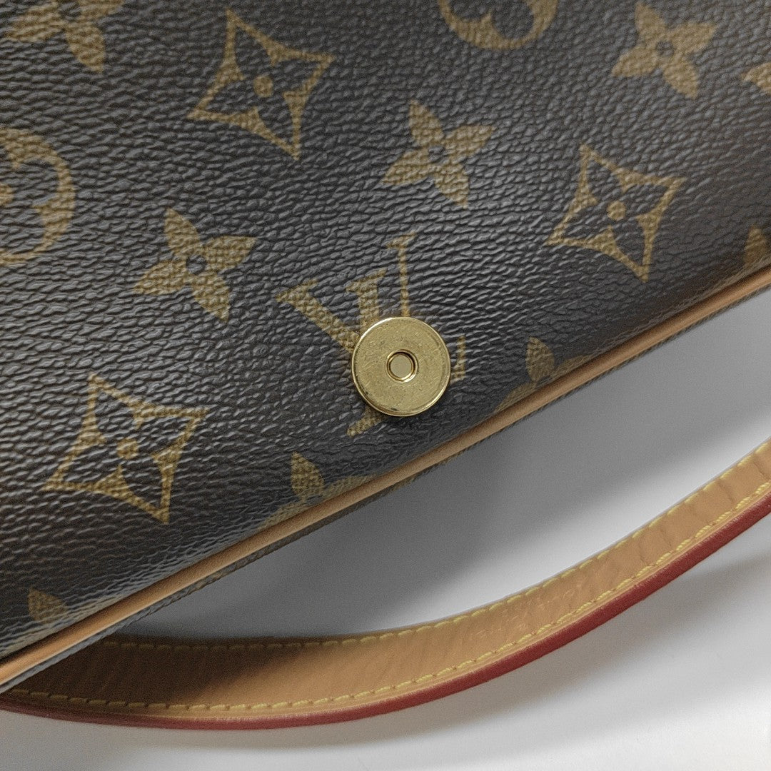 DIANE Monogram Coated Canvas Brown