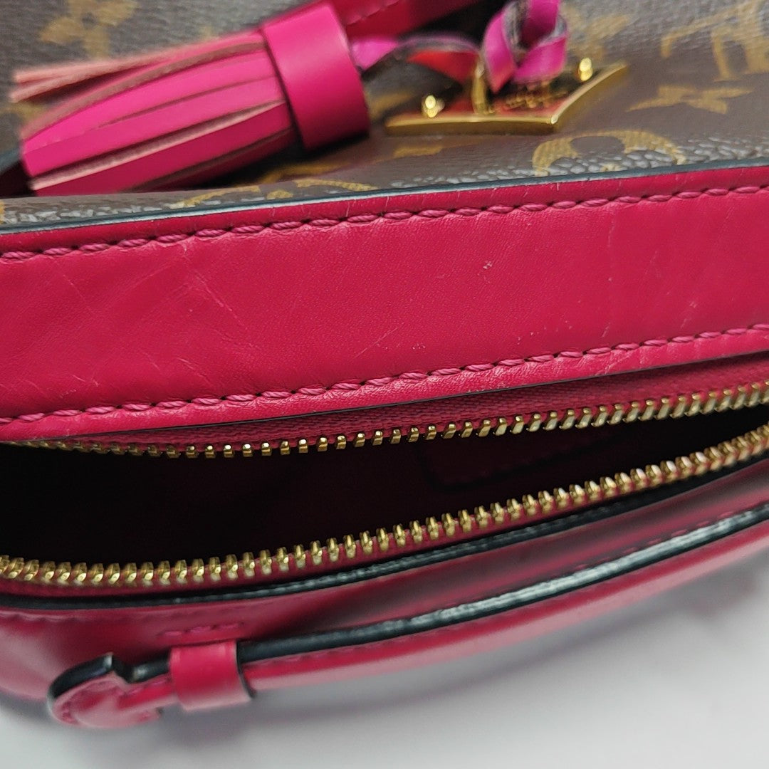 SAINTONGE Monogram Coated Canvas Brown