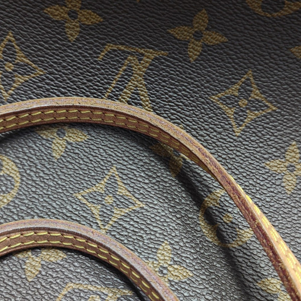 NEVERFULL MM Monogram Coated Canvas Brown