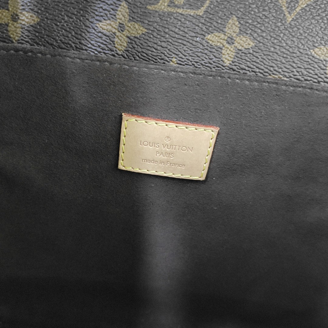 MÉTIS MM Monogram Coated Canvas Brown