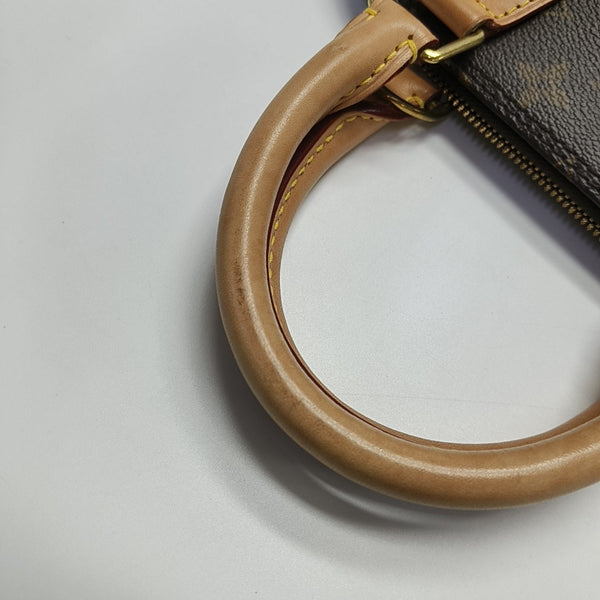 ALMA BB Monogram Coated Canvas Brown