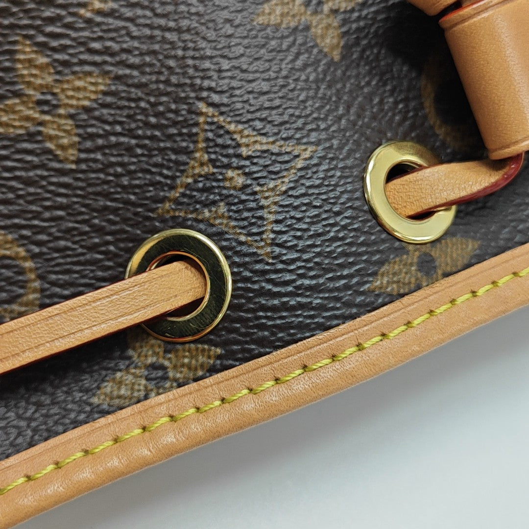 NOÉ Nano Monogram Coated Canvas Brown