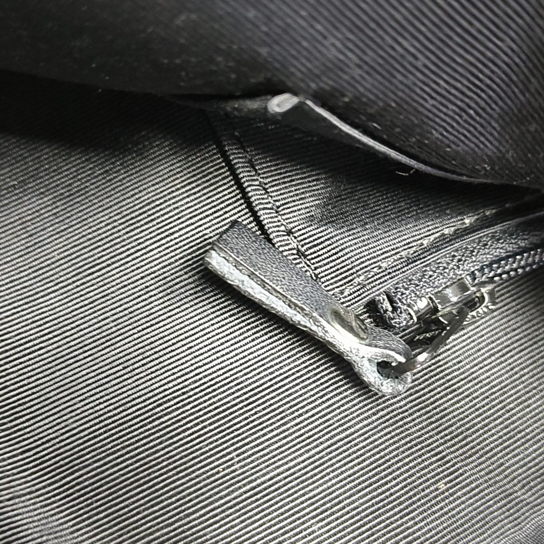 Calfskin Top Handle Bag Black