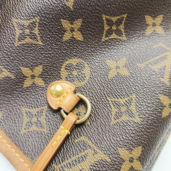 NEVERFULL MM Monogram Coated Canvas Brown