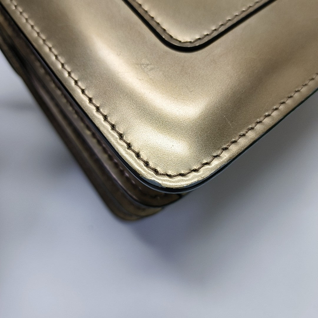 SERPENTI FOREVER Small Calfskin Beige