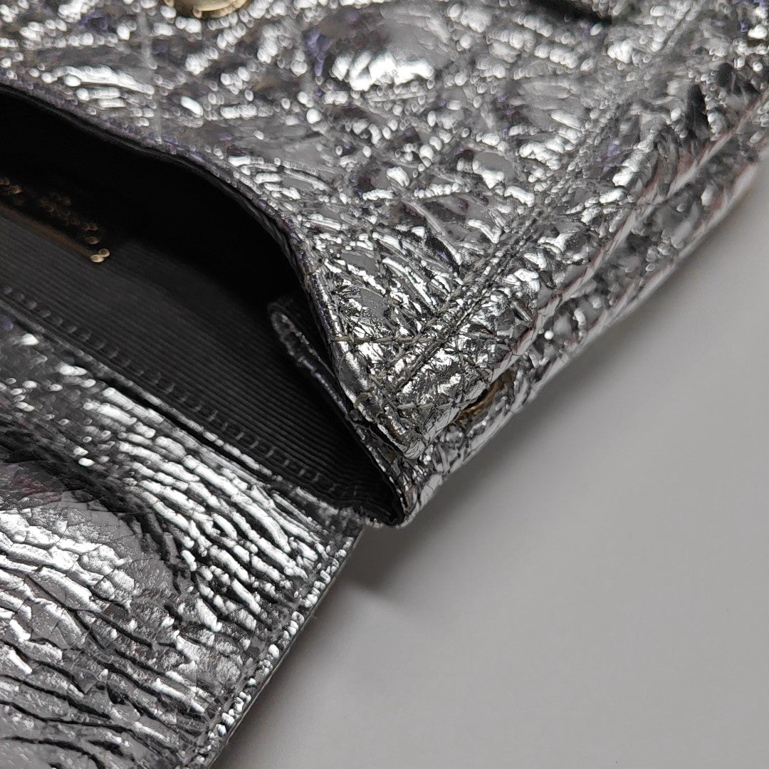 Stardust Small Cannage Calfskin Silver
