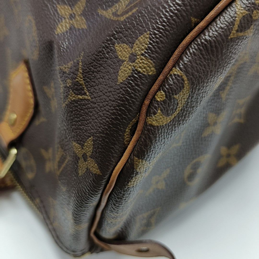 SPEEDY 30 Monogram Coated Canvas Brown