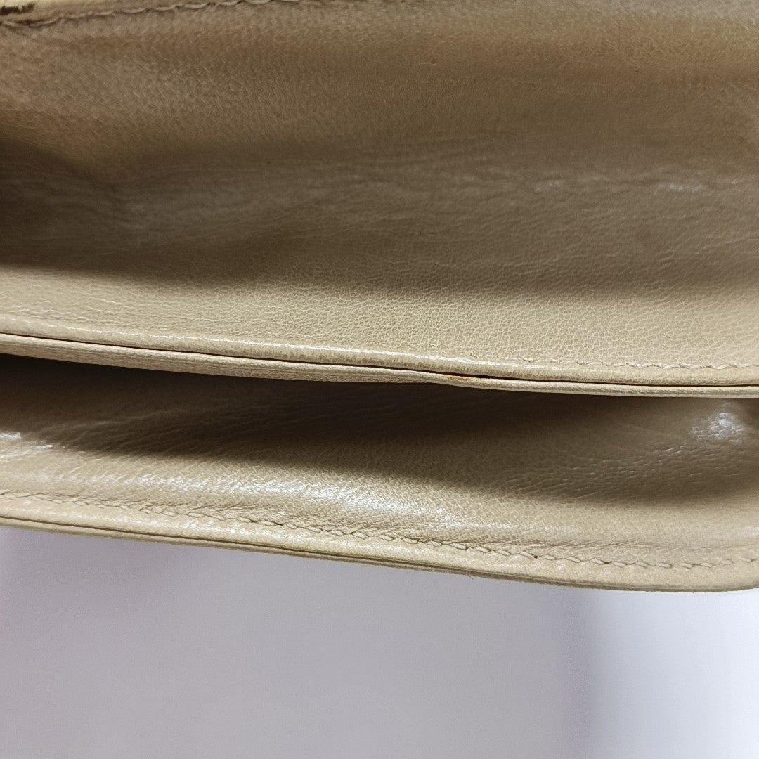 Calfskin Shoulder Bag Beige