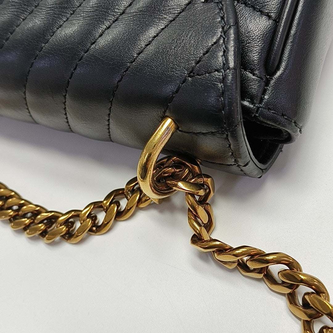 NEW WAVE PM Quilted Calfskin Black