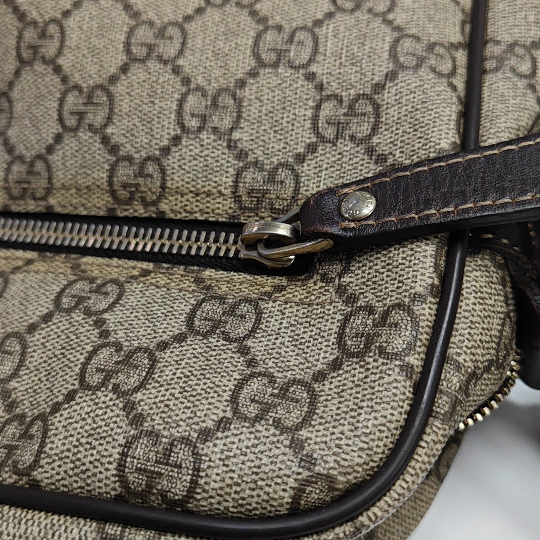 GG Supreme Monogram Coated Canvas Black
