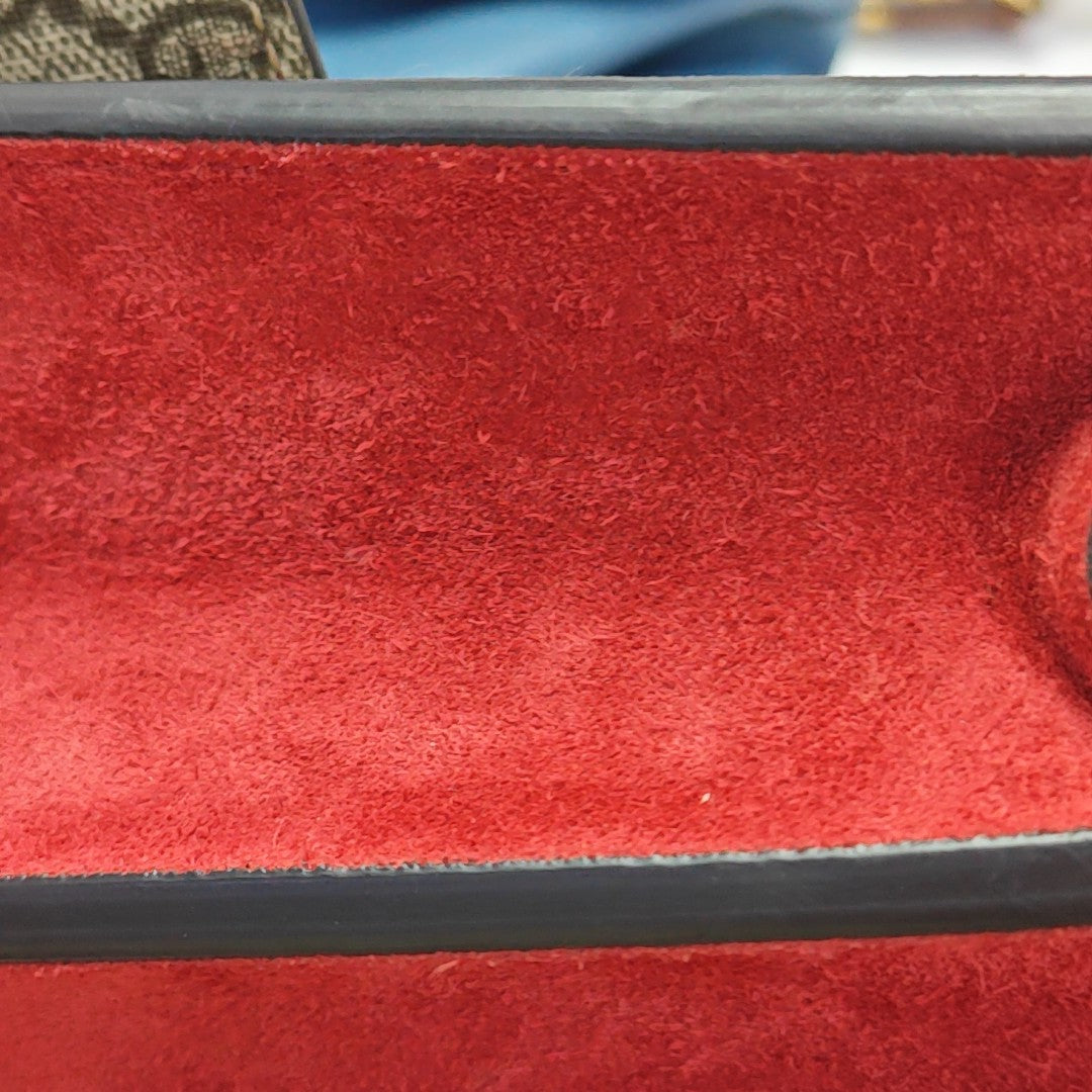 Dionysus Small Monogram Coated Canvas Black