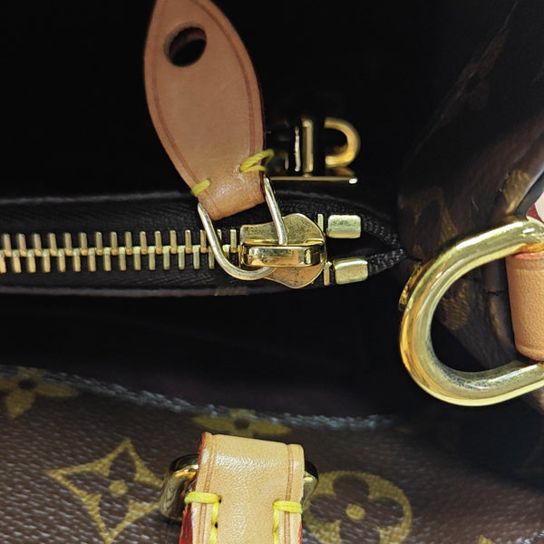 MONTAIGNE Monogram Coated Canvas Brown