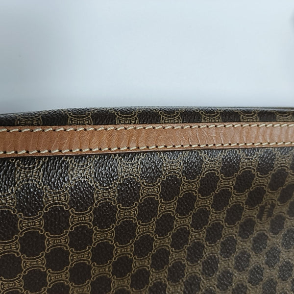 MACADAM CLUTCHES Coated Canvas Brown