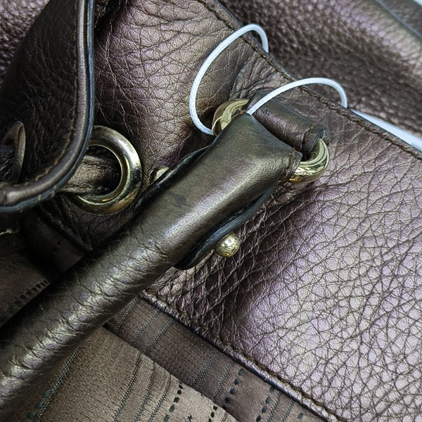 Gancini Calfskin Brown